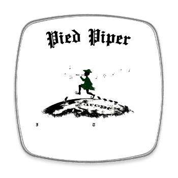 Pied Piper of Hamelin - Viereckiger Kühlschrankmagnet - Weiß - Vorne