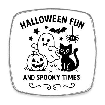 Times - Square fridge magnet - white - Front