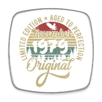 November 1979 Anniversary Gift November 1979 - Square fridge magnet - white - Front
