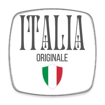 Original from Italy, I love Italy - Square fridge magnet - white - Front