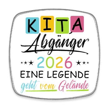 Daycare graduates 2026 - Square fridge magnet - white - Front