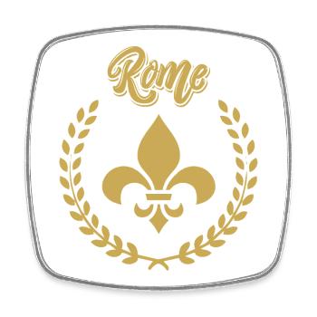 ROME Laurier Victoire - Magnet carré - blanc - Devant