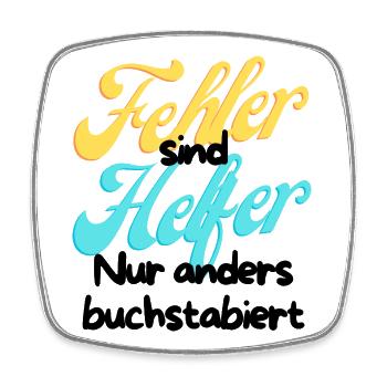 Fehler Helfer Gradient Script - Viereckiger Kühlschrankmagnet - Weiß - Vorne