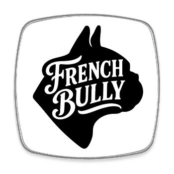 French bulldog french Bully Hunde Shirt Bulldogge - Viereckiger Kühlschrankmagnet - Weiß - Vorne