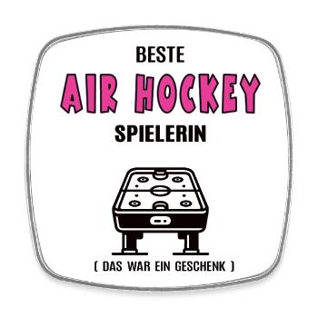 Air Hockey Player Best Air Hockey Player - Square fridge magnet - white - Front