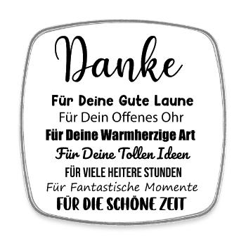 Kollegin Arbeitkollegen Büro Danke Spruch Geschenk - Viereckiger Kühlschrankmagnet - Weiß - Vorne