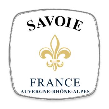 Savoie France Frankreich - Square fridge magnet - white - Front