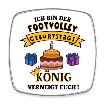 Footvolleyer Anniversaire Footvolley Joueur Joueur - Magnet carré - blanc - Devant