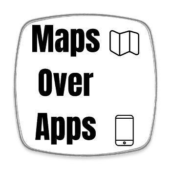 Maps Over Apps – Travel Shirt - Square fridge magnet - white - Front