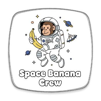 Équipage Space Banana - Magnet carré - blanc - Devant