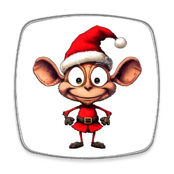 Christmas Ants - Square fridge magnet - white - Front