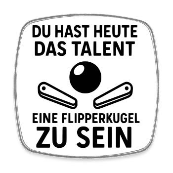 Pinball Colleague Work Team Joy - Square fridge magnet - white - Front