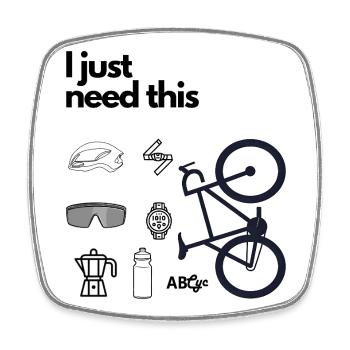 I just need this - Square fridge magnet - white - Front