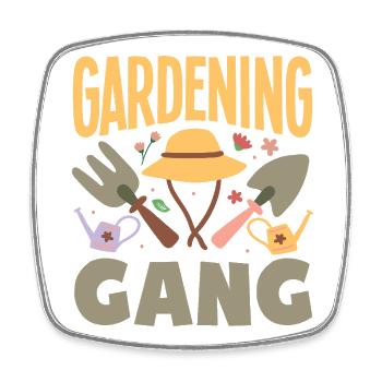 Garden & Plant Lovers Gifts - Square fridge magnet - white - Front