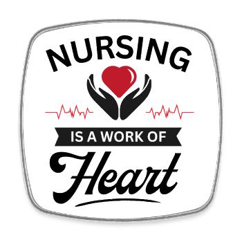 Registered Nurse Emergency Rn Birthday Gifts  - Square fridge magnet - white - Front