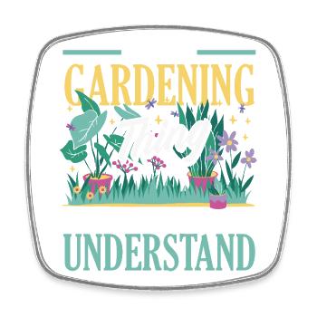 Garden & Plant Lovers Gifts - Square fridge magnet - white - Front