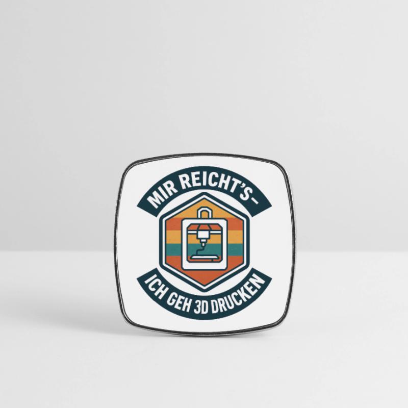3D Printing I've Had Enough G-Code Square fridge magnet