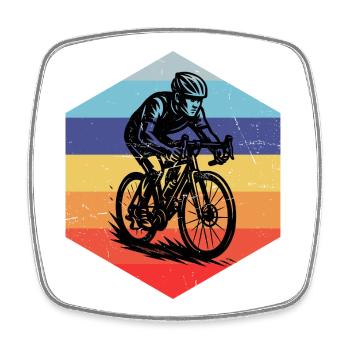 Road bike style for every occasion - Square fridge magnet - white - Front