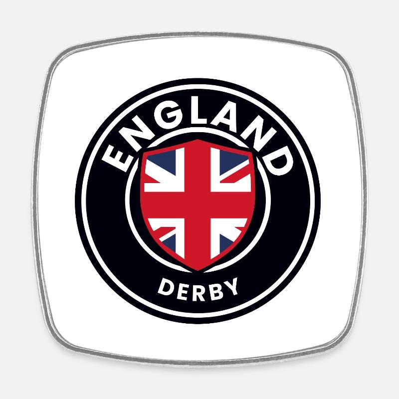 Emblème du Derby d’Angleterre - Magnet carré - blanc