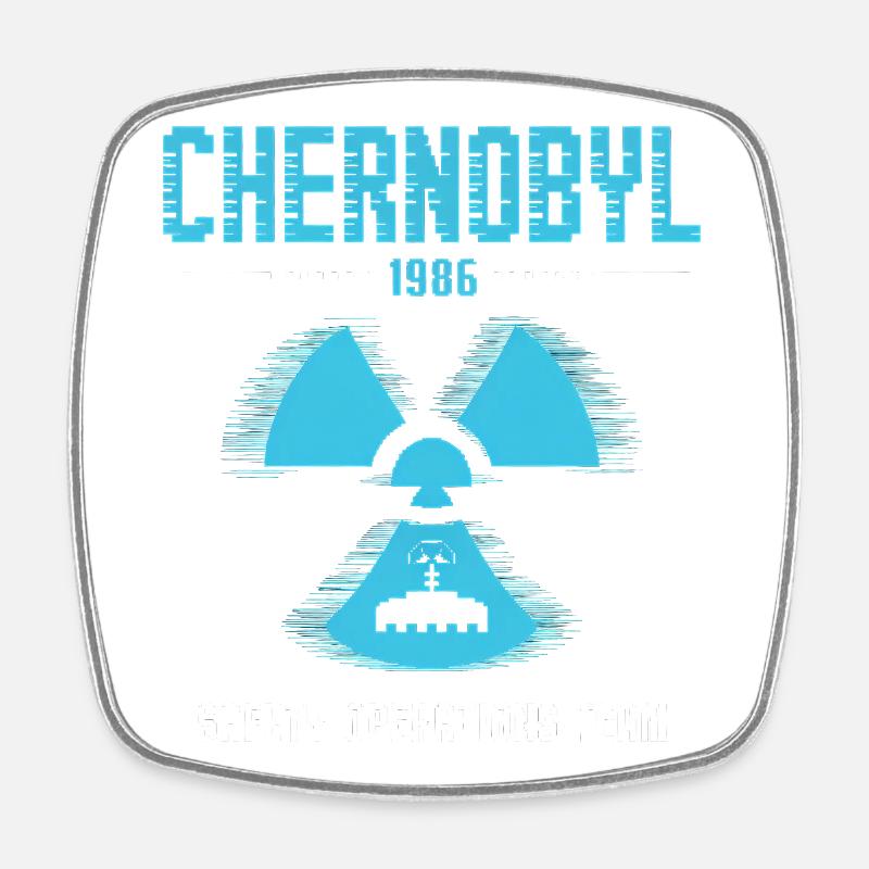 Équipe d’opérations de sécurité de Tchernobyl - Tchernobyl drôle - Magnet carré - blanc
