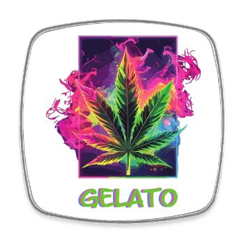 Gelato - Square fridge magnet - white - Front