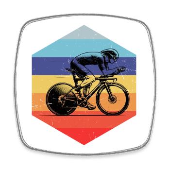 Un design simple et intemporel pour vélo de route - Magnet carré - blanc - Devant