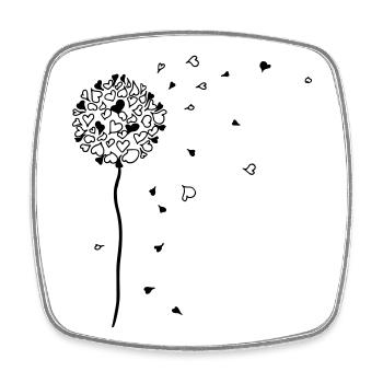 bella AMORElia - The Original by heavenlygoods - Square fridge magnet - white - Front