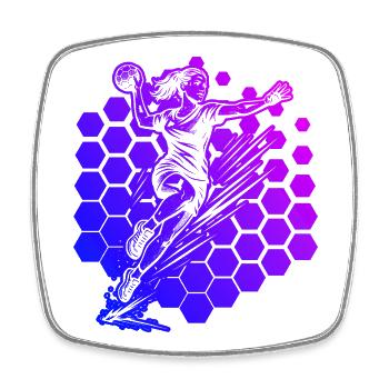 Handball style for every occasion for women - Square fridge magnet - white - Front