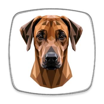 Rhodesian Ridgeback Jagdhund Hunde Stolz Ridgeback - Viereckiger Kühlschrankmagnet - Weiß - Vorne