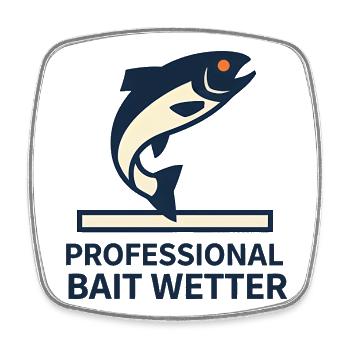 Pro Bait Wetter - Viereckiger Kühlschrankmagnet - Weiß - Vorne
