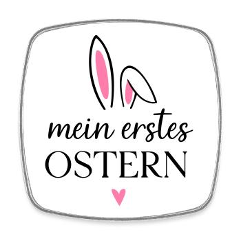 Mein erstes Ostern | Outfit erstes Osterfest Baby - Viereckiger Kühlschrankmagnet - Weiß - Vorne