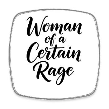 Woman Of A Certain Rage Feminine Power - Viereckiger Kühlschrankmagnet - Weiß - Vorne