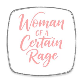 Femme d’une certaine rage Pouvoir Chemise - Magnet carré - blanc - Devant