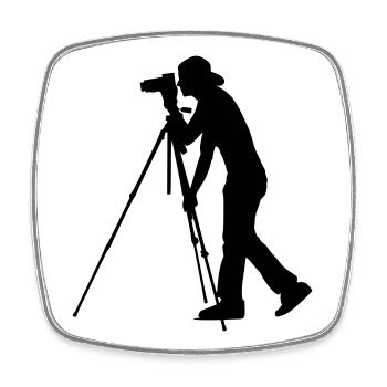 Photographer Photographer Photography - Square fridge magnet - white - Front