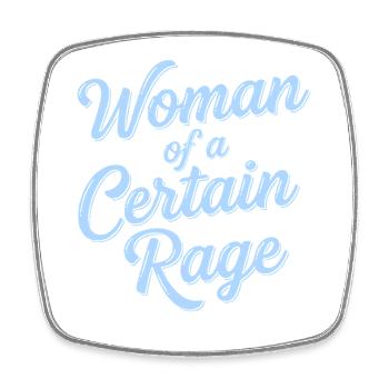 Woman of a Certain Rage Shirt Sticker for Women - Square fridge magnet - white - Front