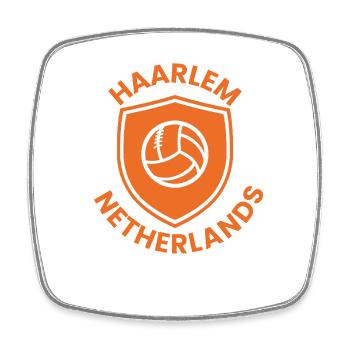 Haarlem Volleyshield - Square fridge magnet - white - Front