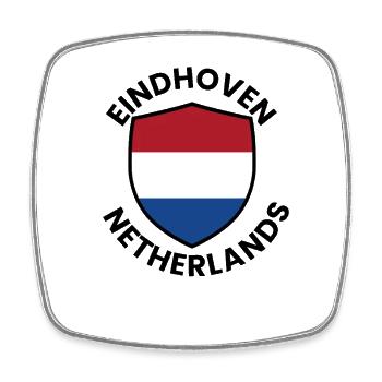 Eindhoven Shield Netherlands - Square fridge magnet - white - Front