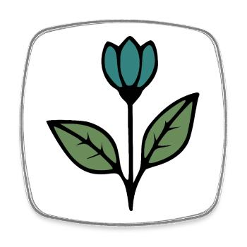 Cadeau pour la fête des mères : Idée de cadeau pour la fête des mères - Magnet carré - blanc - Devant
