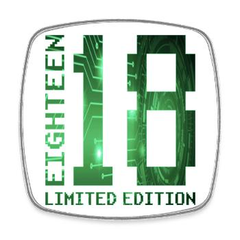 18. Geburtstag Gamer Limited Edition - Viereckiger Kühlschrankmagnet - Weiß - Vorne