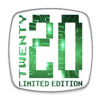 20th Birthday Gamer Pixel Gift Idea - Square fridge magnet - white - Front