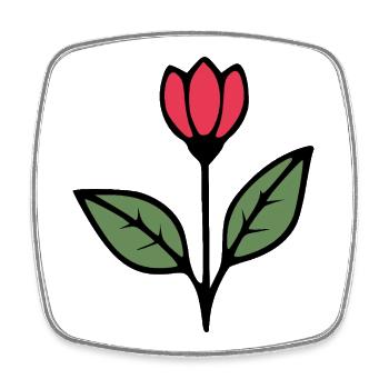 Cadeau pour la fête des mères : Idée de cadeau pour la fête des mères - Magnet carré - blanc - Devant
