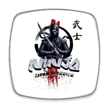 Ninja Japan Warrior - Magnet carré - blanc - Devant