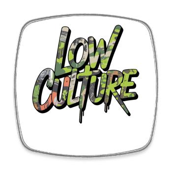 Low Culture Camouflage Motif for JDM Tuning Fans - Square fridge magnet - white - Front