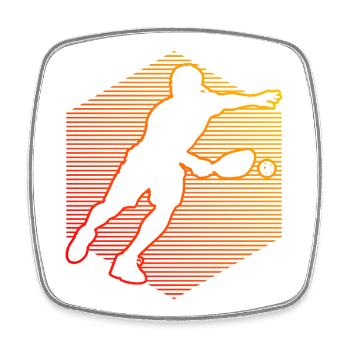 Pickleball player Idee für pickleball athlete Fans - Viereckiger Kühlschrankmagnet - Weiß - Vorne