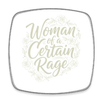 Cool statement motif for feminists & fans - Square fridge magnet - white - Front