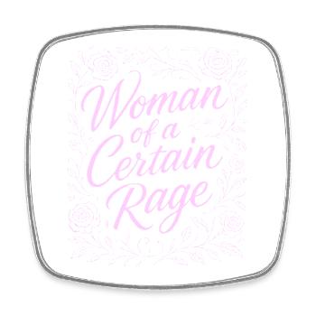 Woman of a Certain Rage Design Rosa - Viereckiger Kühlschrankmagnet - Weiß - Vorne