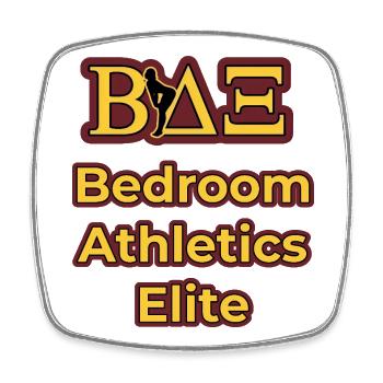 Bedroom Athletics Elite Logo Schmutzig Versaut - Viereckiger Kühlschrankmagnet - Weiß - Vorne
