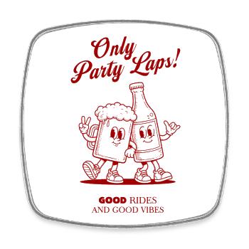 Only Parts Laps - Clubshirt Red - Viereckiger Kühlschrankmagnet - Weiß - Vorne