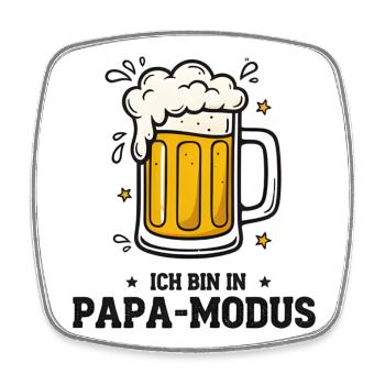 Vatertag Männer Papa Männertag Bier Grillen - Viereckiger Kühlschrankmagnet - Weiß - Vorne