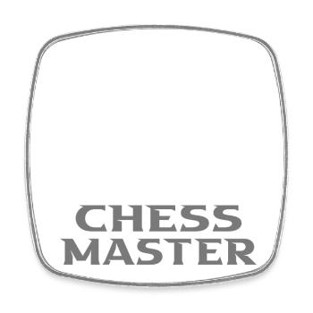 Schach - Viereckiger Kühlschrankmagnet - Weiß - Vorne